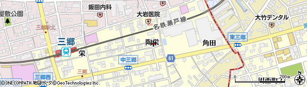 愛知県尾張旭市三郷町陶栄76周辺の地図