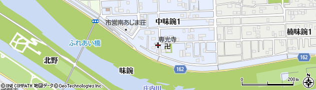 愛知県名古屋市北区中味鋺1丁目230周辺の地図