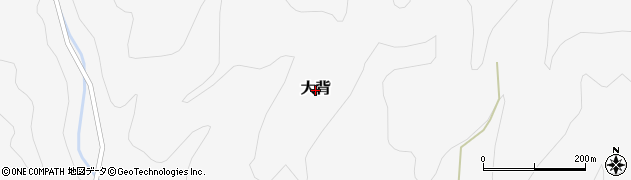 鳥取県智頭町（八頭郡）大背周辺の地図