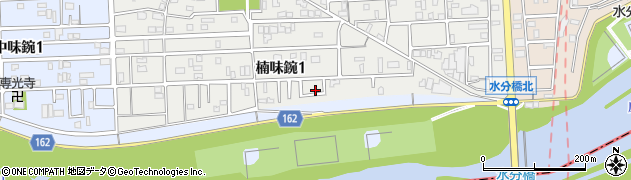 愛知県名古屋市北区楠味鋺1丁目1108周辺の地図