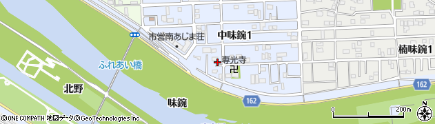 愛知県名古屋市北区中味鋺1丁目223周辺の地図