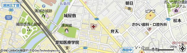 清洲市民センター周辺の地図