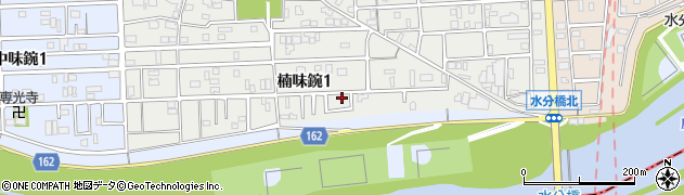 愛知県名古屋市北区楠味鋺1丁目1105周辺の地図
