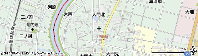 愛知県稲沢市平和町西光坊大門北934周辺の地図