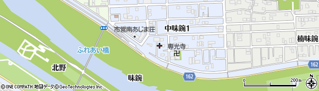 愛知県名古屋市北区中味鋺1丁目239周辺の地図