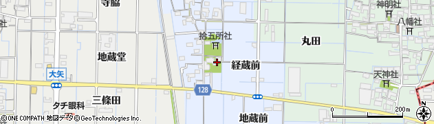 愛知県稲沢市七ツ寺町周辺の地図