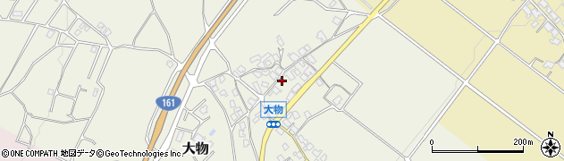 滋賀県大津市大物447周辺の地図