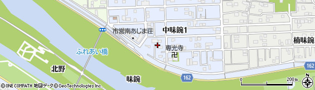 愛知県名古屋市北区中味鋺1丁目240周辺の地図