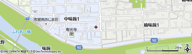 愛知県名古屋市北区中味鋺1丁目830周辺の地図