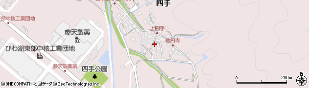 滋賀県犬上郡多賀町四手周辺の地図