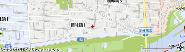 愛知県名古屋市北区楠味鋺1丁目1217周辺の地図