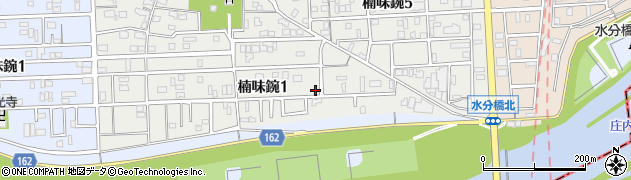 愛知県名古屋市北区楠味鋺1丁目1216周辺の地図