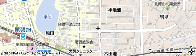 愛知県尾張旭市北原山町平池浦1944周辺の地図