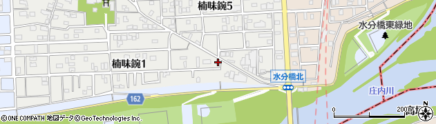 愛知県名古屋市北区楠味鋺1丁目1521周辺の地図