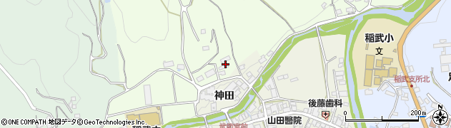 愛知県豊田市桑原町上神田周辺の地図