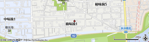 愛知県名古屋市北区楠味鋺1丁目1207周辺の地図