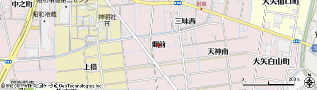 愛知県稲沢市附島町（郷前）周辺の地図