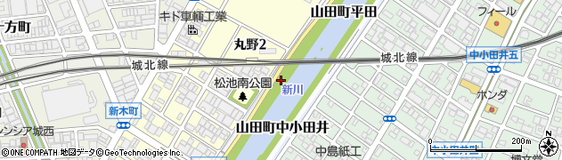 愛知県名古屋市西区山田町大字平田周辺の地図