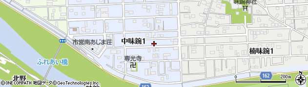 愛知県名古屋市北区中味鋺1丁目712周辺の地図