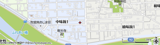 愛知県名古屋市北区中味鋺1丁目725周辺の地図