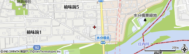 愛知県名古屋市北区楠味鋺5丁目2619周辺の地図