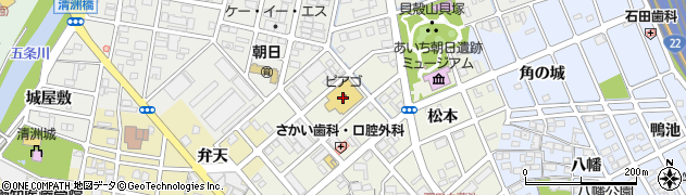 ピアゴ清洲店周辺の地図