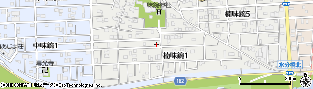 愛知県名古屋市北区楠味鋺1丁目617-2周辺の地図