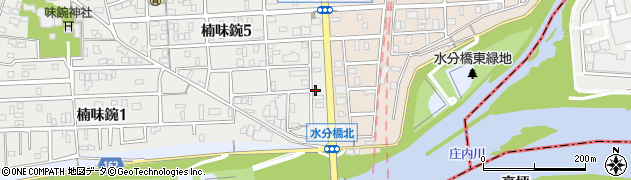 愛知県名古屋市北区楠味鋺5丁目2511周辺の地図