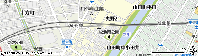 愛知県名古屋市西区丸野周辺の地図