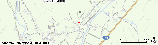 京都府京都市右京区京北上弓削町（谷田口）周辺の地図