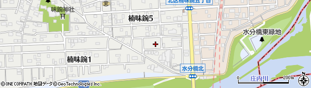 愛知県名古屋市北区楠味鋺5丁目413周辺の地図