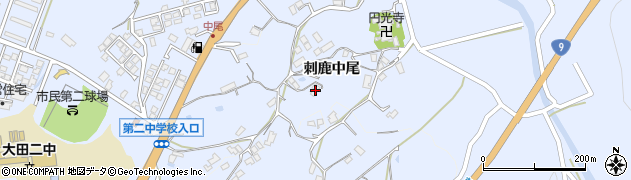 島根県大田市久手町刺鹿中尾1384周辺の地図