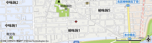 愛知県名古屋市北区楠味鋺1丁目1309周辺の地図