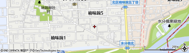 愛知県名古屋市北区楠味鋺5丁目303周辺の地図