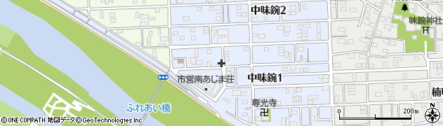 愛知県名古屋市北区中味鋺1丁目123周辺の地図