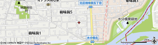 愛知県名古屋市北区楠味鋺5丁目506周辺の地図