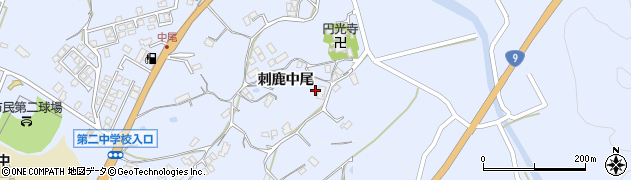 島根県大田市久手町（刺鹿中尾）周辺の地図