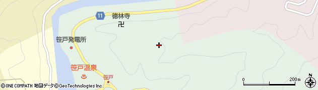 愛知県豊田市笹戸町（上ノ山）周辺の地図