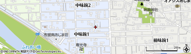 愛知県名古屋市北区中味鋺1丁目540周辺の地図