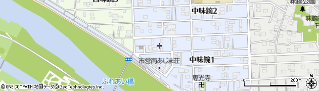 愛知県名古屋市北区中味鋺1丁目127周辺の地図
