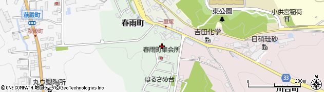 愛知県瀬戸市春雨町周辺の地図