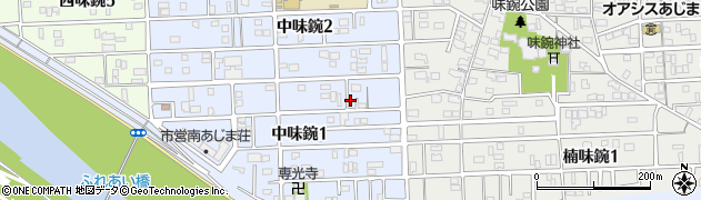 愛知県名古屋市北区中味鋺1丁目541周辺の地図