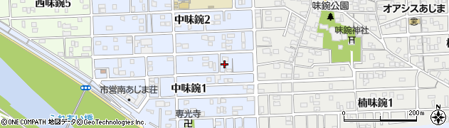 愛知県名古屋市北区中味鋺1丁目536周辺の地図