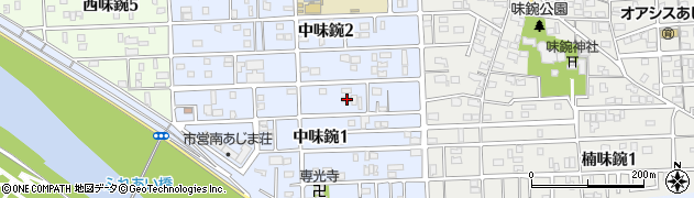 愛知県名古屋市北区中味鋺1丁目511周辺の地図