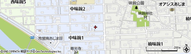 愛知県名古屋市北区中味鋺1丁目526周辺の地図