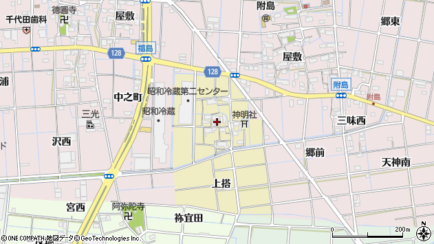 〒492-8443 愛知県稲沢市牛踏町の地図