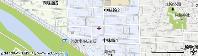 愛知県名古屋市北区中味鋺1丁目406周辺の地図