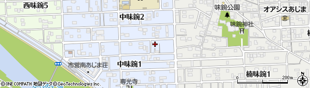 愛知県名古屋市北区中味鋺1丁目523周辺の地図