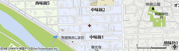 愛知県名古屋市北区中味鋺1丁目407周辺の地図