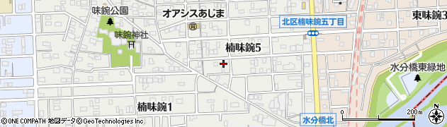 愛知県名古屋市北区楠味鋺5丁目811周辺の地図